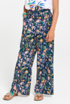 Pantaloni ampi stampati multicolor per bambina 4
