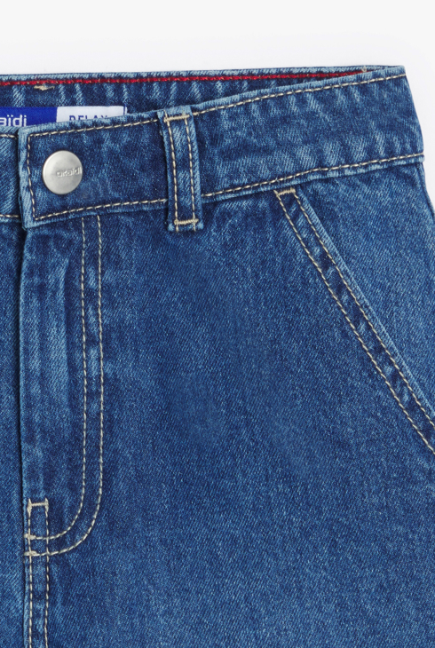 Legere Jeans-Bermudashorts aus Washed Denim blau Jungen