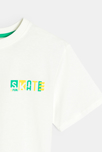 T-shirt manches courtes skate blanc Garçon 2