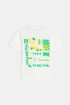 T-shirt manches courtes skate blanc Garçon 3