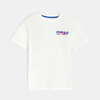 T-shirt manches courtes surf blanc Garçon