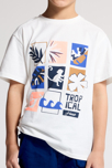 T-shirt manches courtes motif placé blanc Garçon 4
