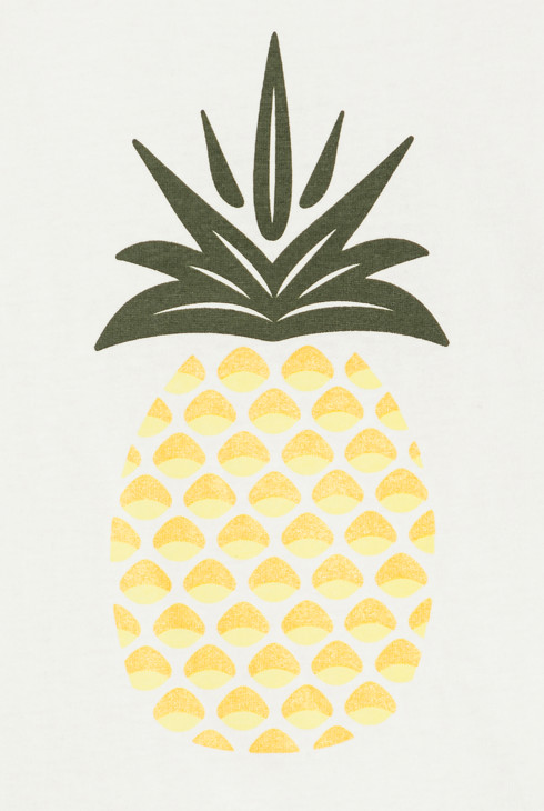 Pyjama short motif ananas jaune Fille