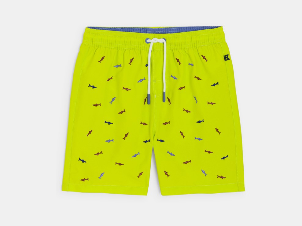 Bermuda de bain imprimé jaune Garçon 1