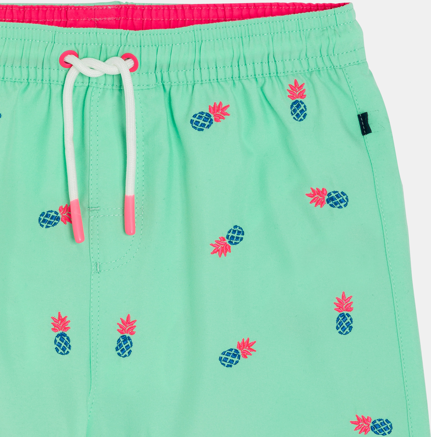 Bermuda de bain imprimé vert Garçon