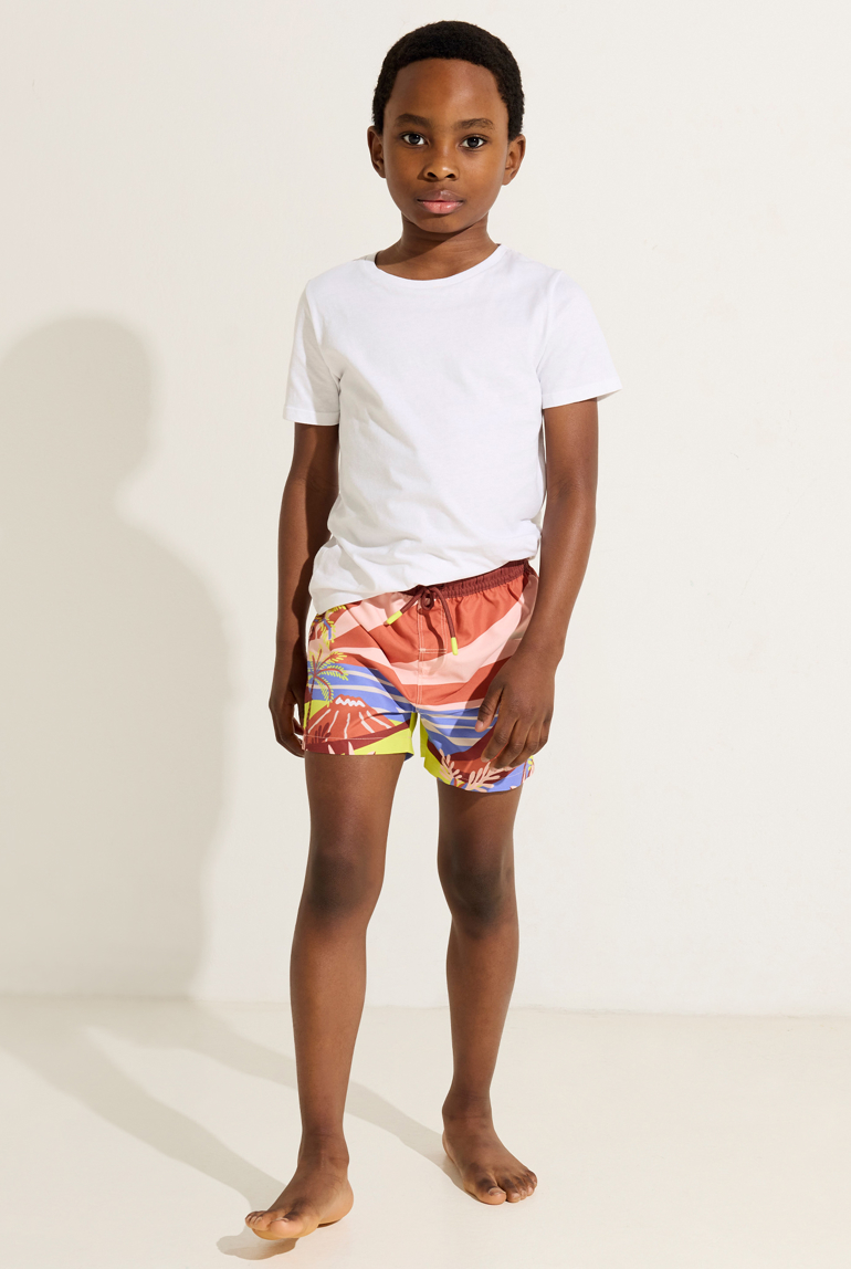 Short de bain imprimé multicolore Garçon 1