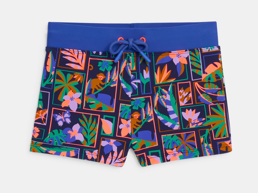 Badeshorts mit buntem Aufdruck für Jungen 1
