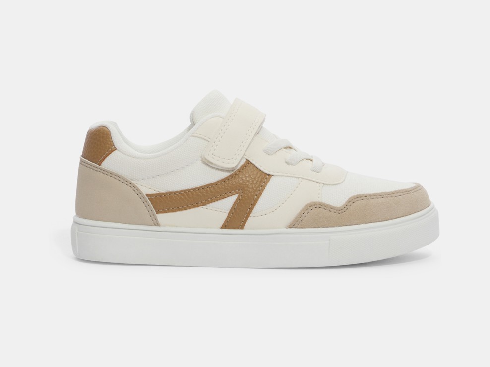 Baskets chic beige garçon 1