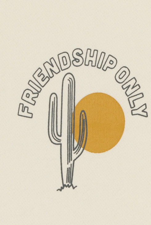 Sweat-shirt à capuche motif devant et dos écru Garçon 2