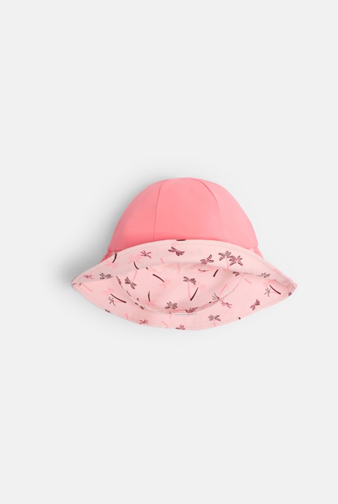 Baby girl's pink sun hat with UV protection 2
