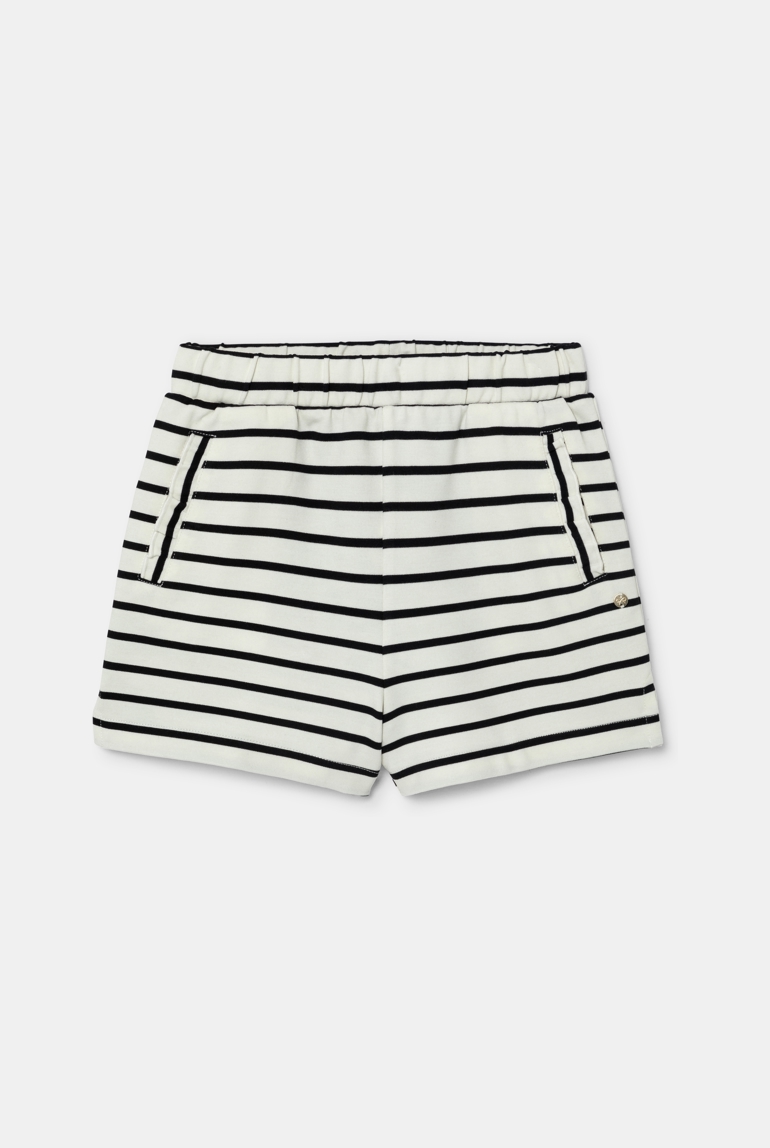 Short rayé noir fille Lili Gaufrette 1