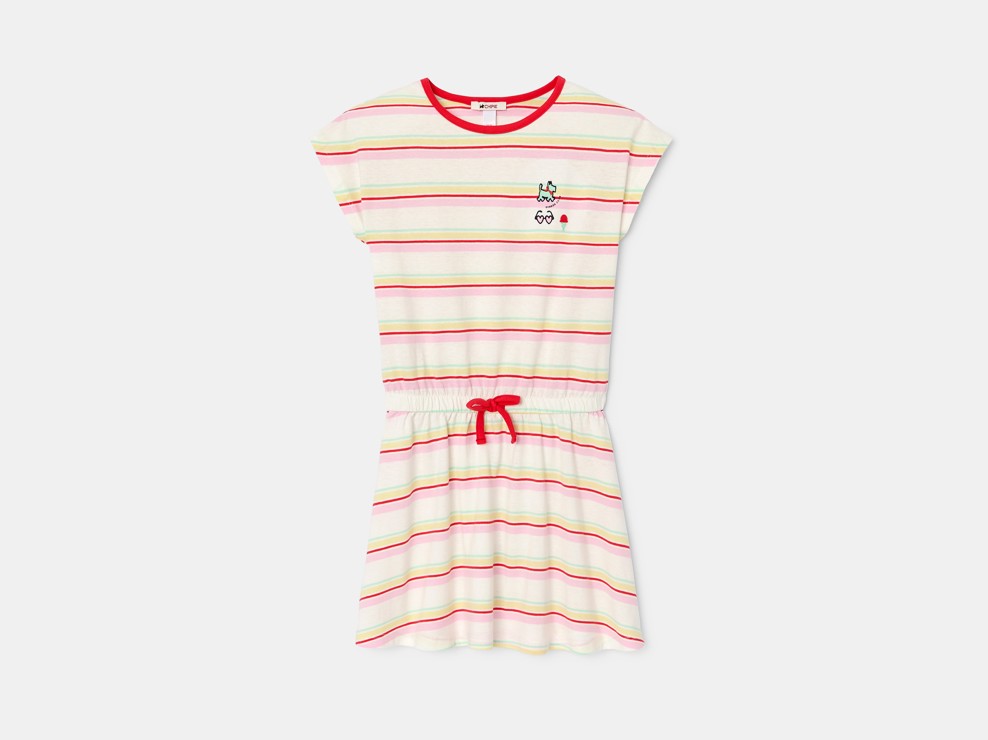 Robe d'été rayée multicolore fille Chipie 1