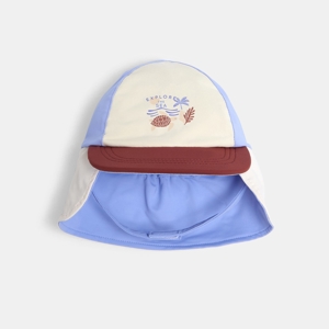 Blauw zonnehoedje met uv-bescherming voor babyjongens 1