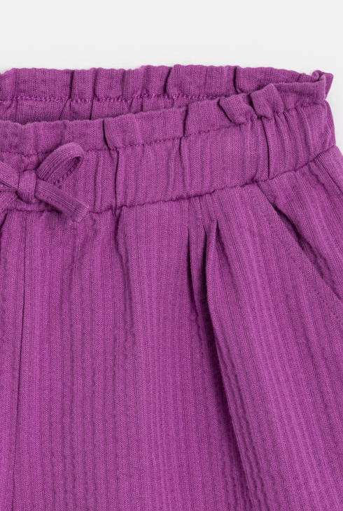 Violette weiche Shorts aus modischem Jersey für Mädchen