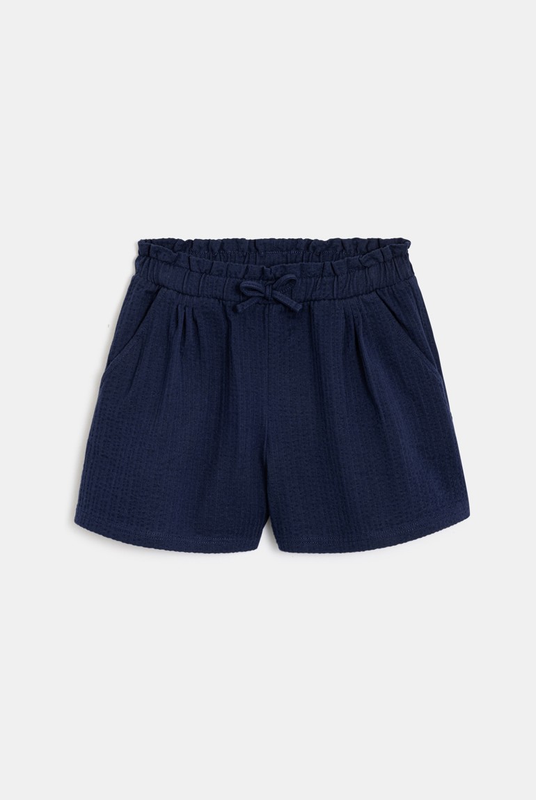 Short De Sport Fille Justice – Taille 10 – Bleu Marine – Graphismes Softball – Neuf