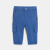 Pantalon cargo bas élastiqué bleu bébé garçon