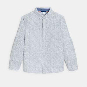 Boy's blue printed shirt 1