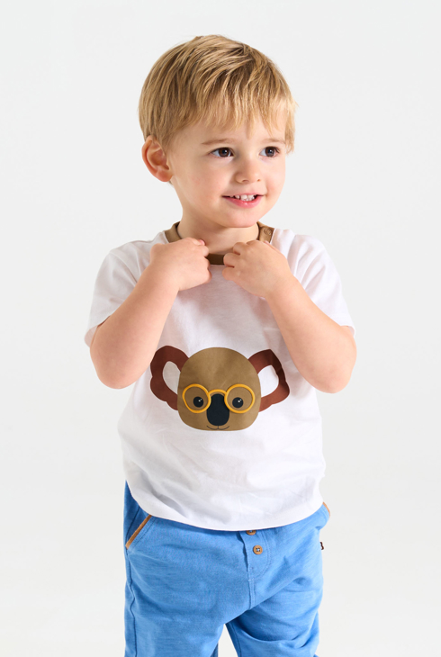 Weißes T-Shirt mit Koala Kleinkind Junge 1