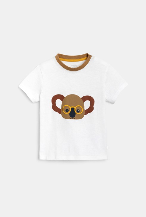 Weißes T-Shirt mit Koala Kleinkind Junge 2