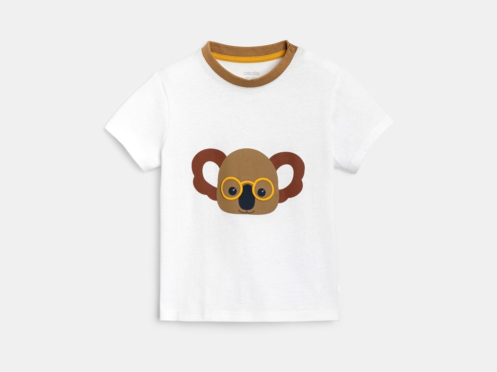 Weißes T-Shirt mit Koala Kleinkind Junge 2