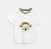 T-shirt animal blanc bébé garçon