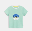 T-shirt animal vert bébé garçon