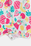 Combi courte fruits multicolore bébé fille 2