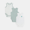 Body sans manches tigre vert bébé garçon (lot de 3)