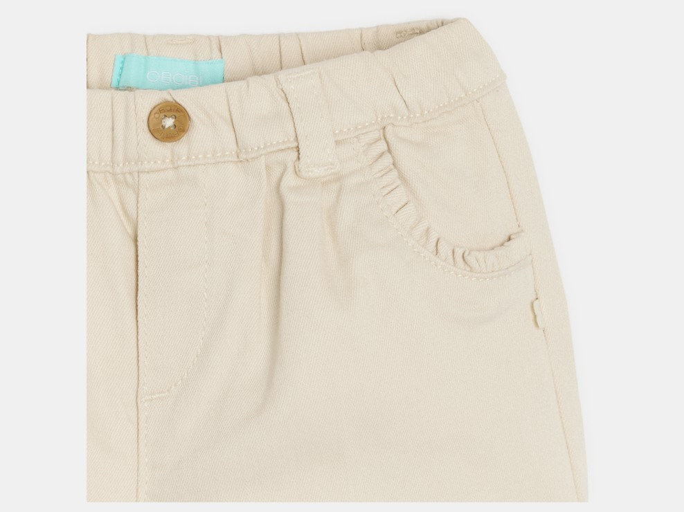 Dekliške kratke hlače iz belega denima za dojenčke 2