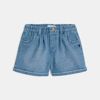 Short denim bleu bébé fille