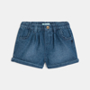 Short denim bleu foncé bébé fille