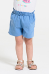 Short maille légère taille haute bleu bébé fille 4