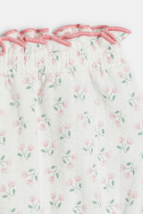 Weiße Bloomers aus modischer Baumwolle Kleinkind Mädchen (2er-Pack)