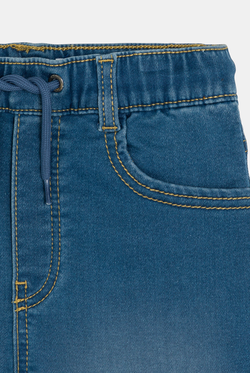Blaue Bermuda-Shorts aus Jeansstoff für Jungen