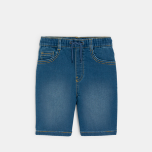 Boy's blue denim Bermuda shorts 1