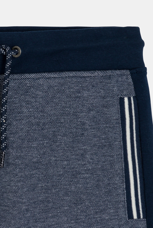 Blaue Bermuda-Shorts aus Molton für Jungen