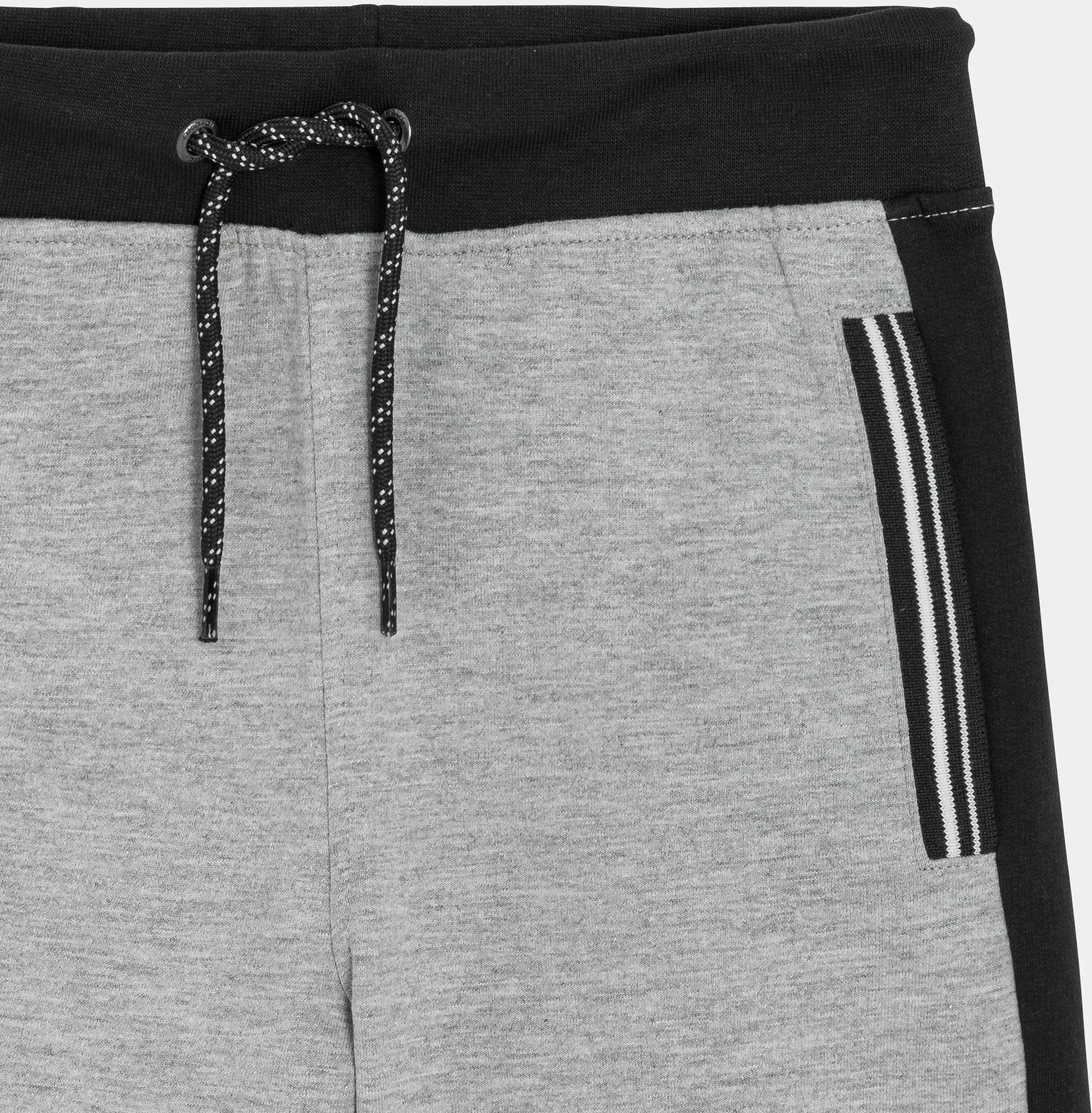 Grau melierte Bermuda-Shorts aus Molton für Jungen 2