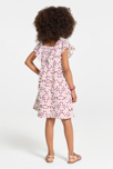 Robe imprimée évasée rose Fille 1