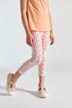 Leggings cortos estampados naranja niña 3