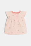 Blouse et bloomer coton fantaisie fleuri rose bébé fille 2