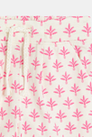 Pantalón de punto de algodón con palmera rosa bebé niña 2