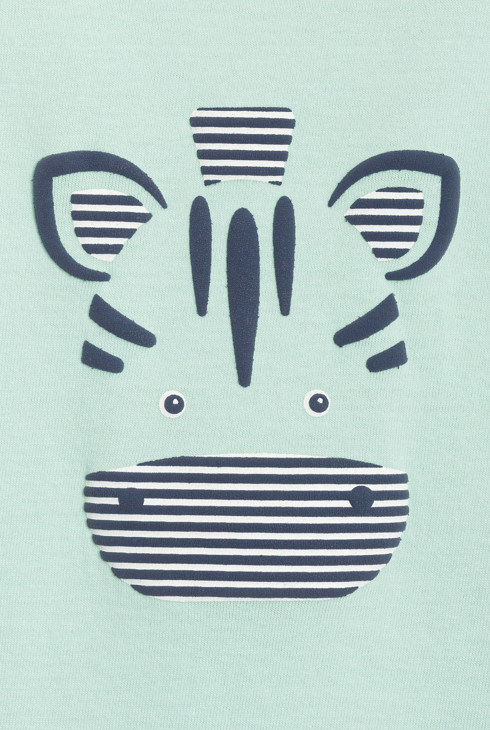 Combi courte zèbre bleu bébé garçon 2