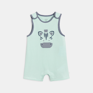 Combi courte zèbre bleu bébé garçon 1