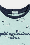 Combi courte baleine bleu bébé garçon 2