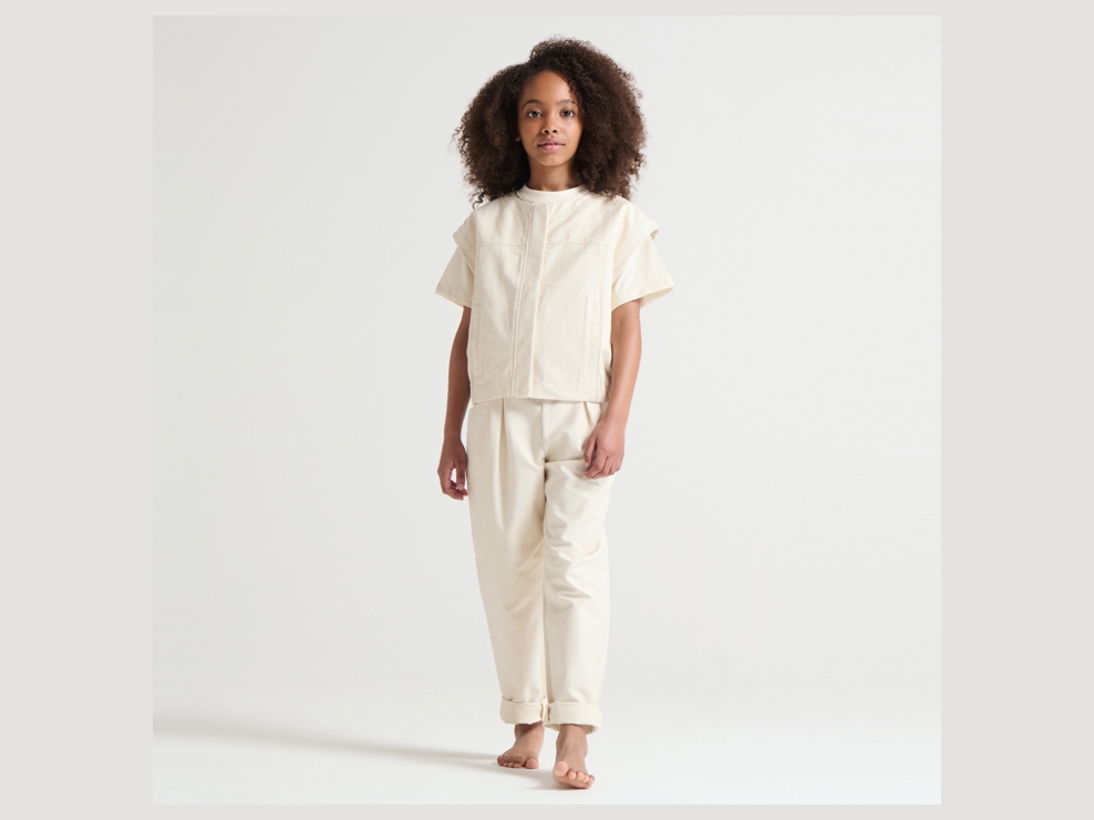 Pantalon carrot non-teint 1