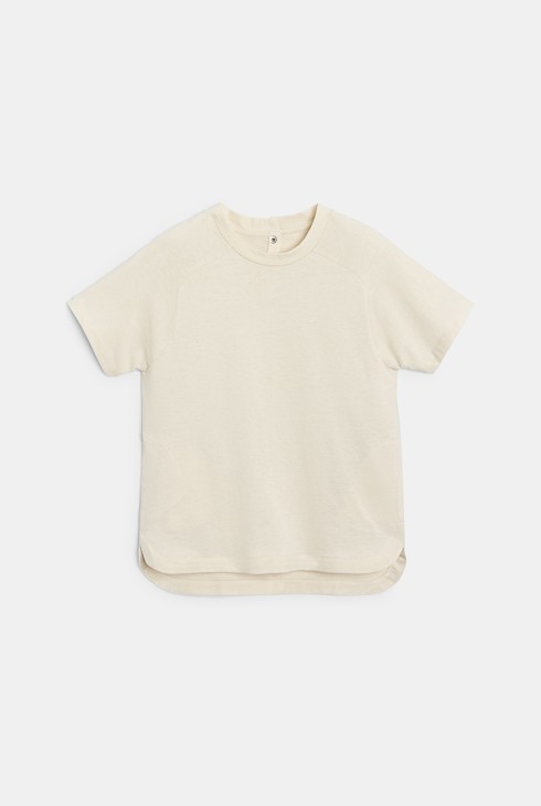T-shirt manches courtes sans teinture écru Fille 2