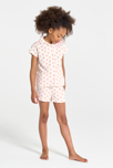 Pyja-short en jersey imprimé fruité rose Fille 4