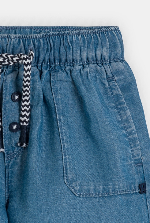 Blaue Shorts aus leichtem Denim Kleinkind Junge