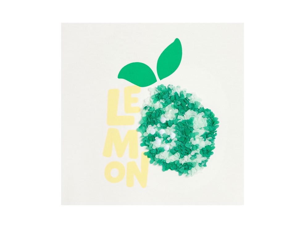 Weißes Kurzarm-T-Shirt mit Ananasmotiv für Mädchen 2