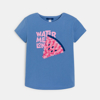 T-shirt manches courtes motif pastèque bleu Fille